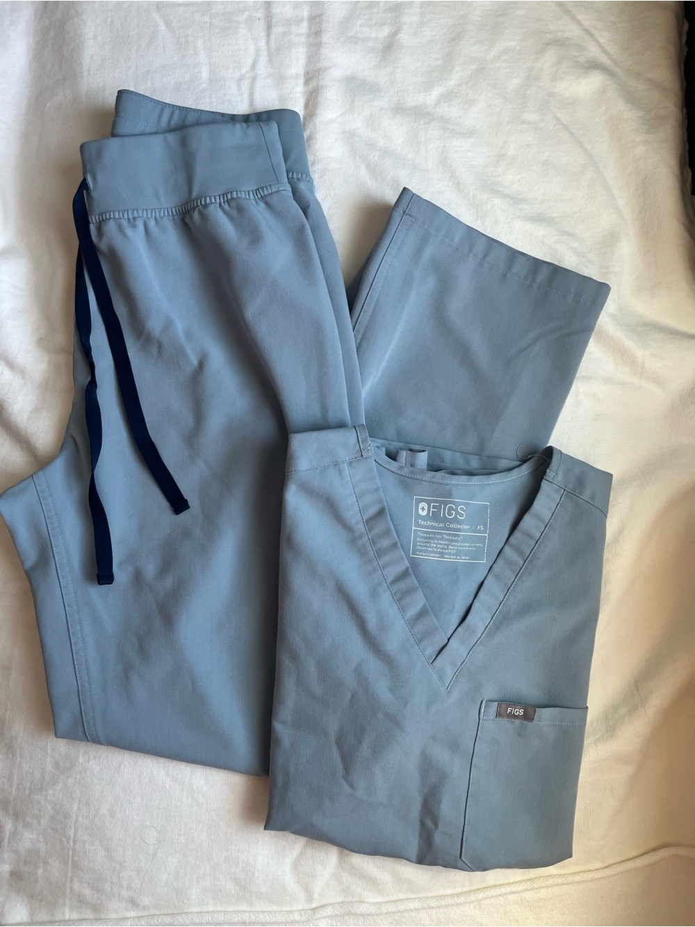 FIGS Scrub Set XS/S Dusty Blue